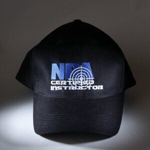 NRA Hat Mens OS Black National Rifle Association Certified Instructor Cap